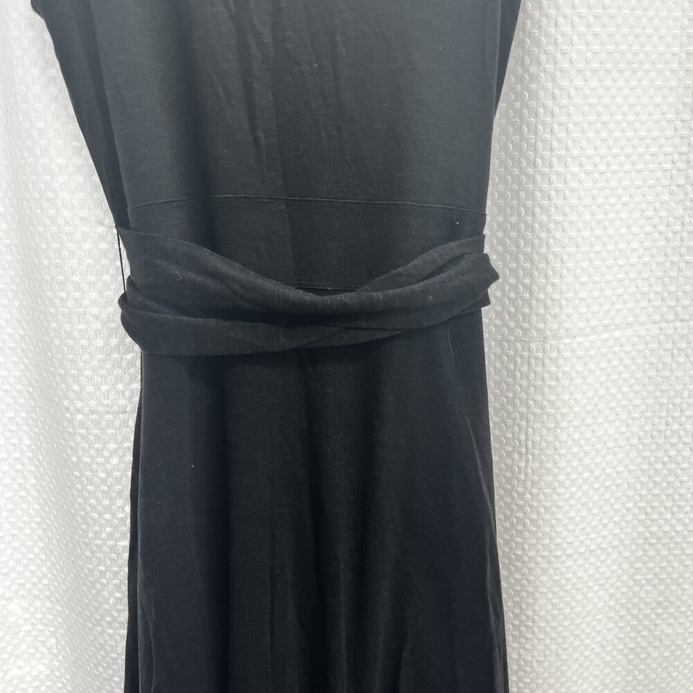 Toad & Co. Women’s Black Athleisure Faux Wrap Summer‎ Dress Small Classic LBD - Picture 7 of 7